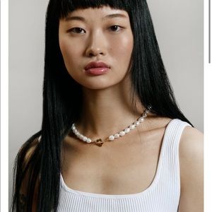 Wolf Circus Lola Pearl Necklace in Gold